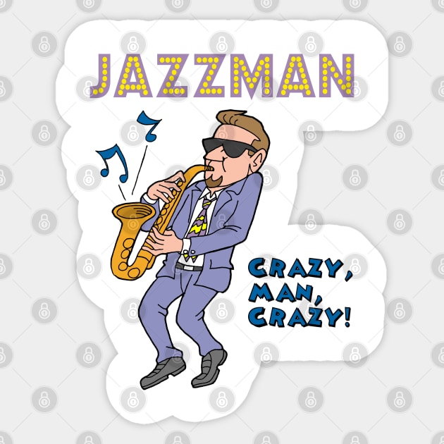 Jazzman Sticker by AceToons